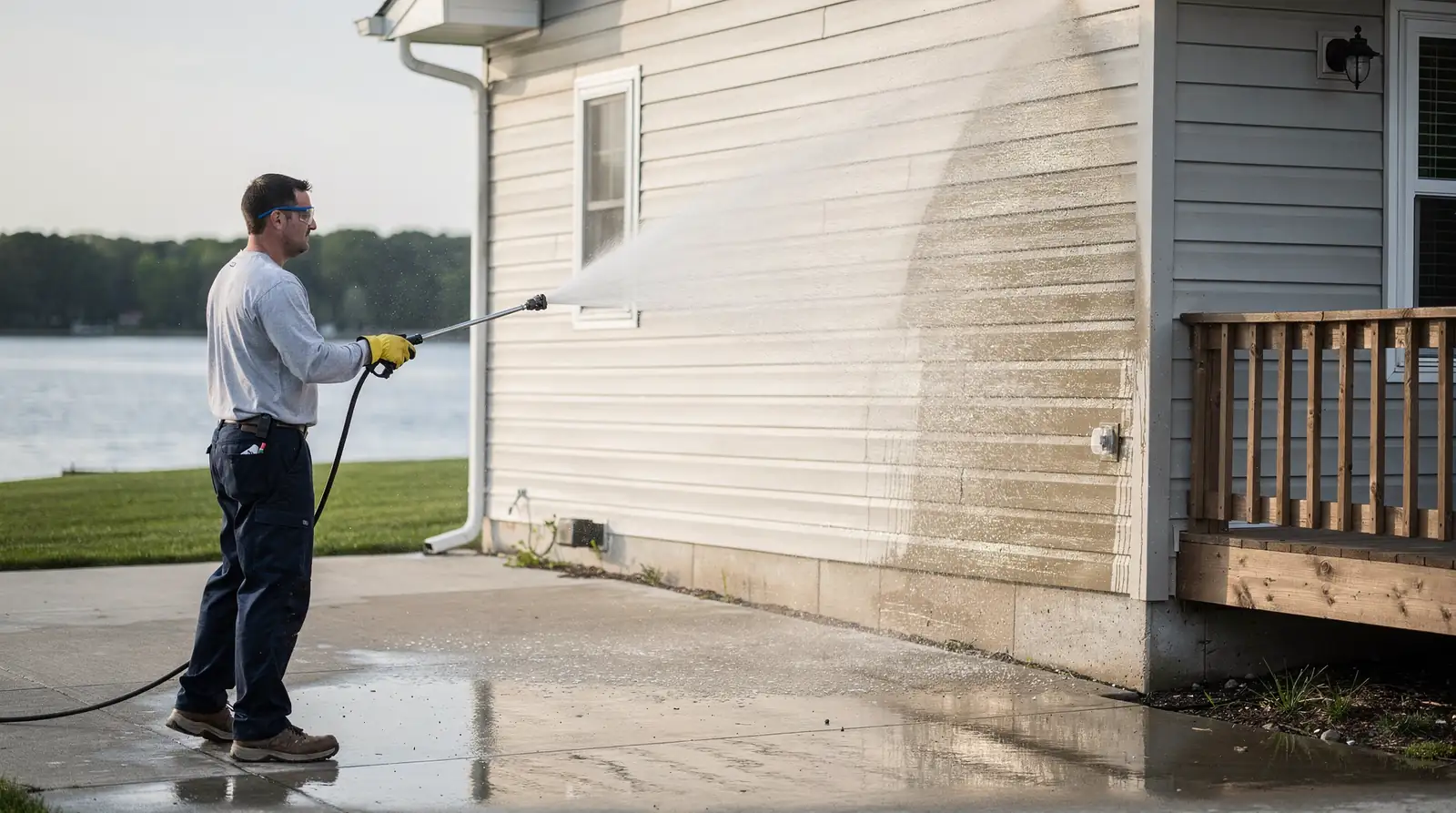 Window cleaning services around Okoboji restore natural light and clarity to lake home windows dulled